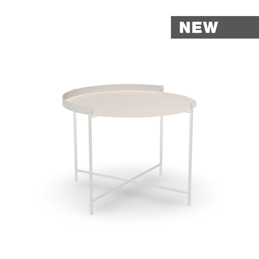 TRAY TABLE Ø62 // Muted white 
