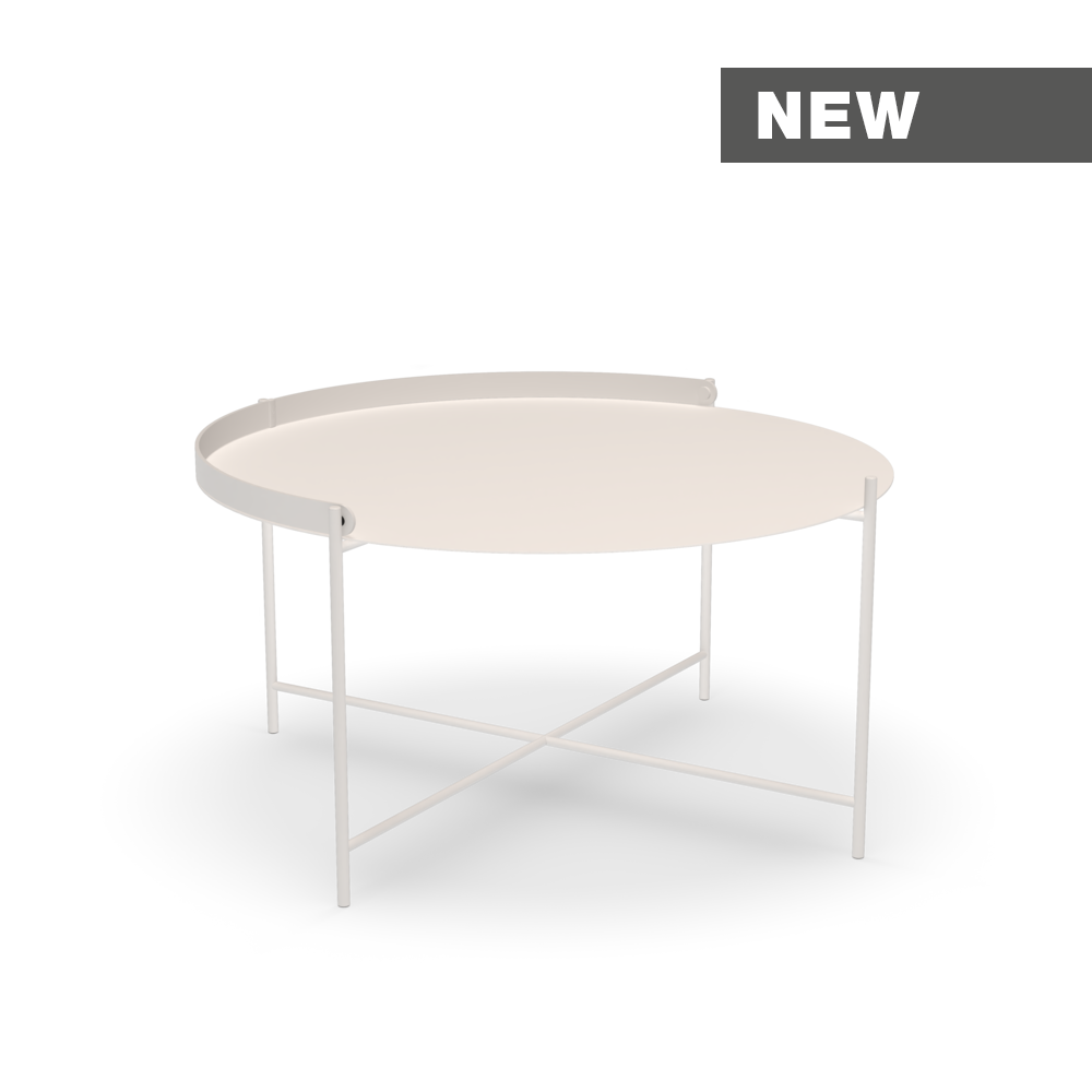 TRAY TABLE Ø76 // Muted white