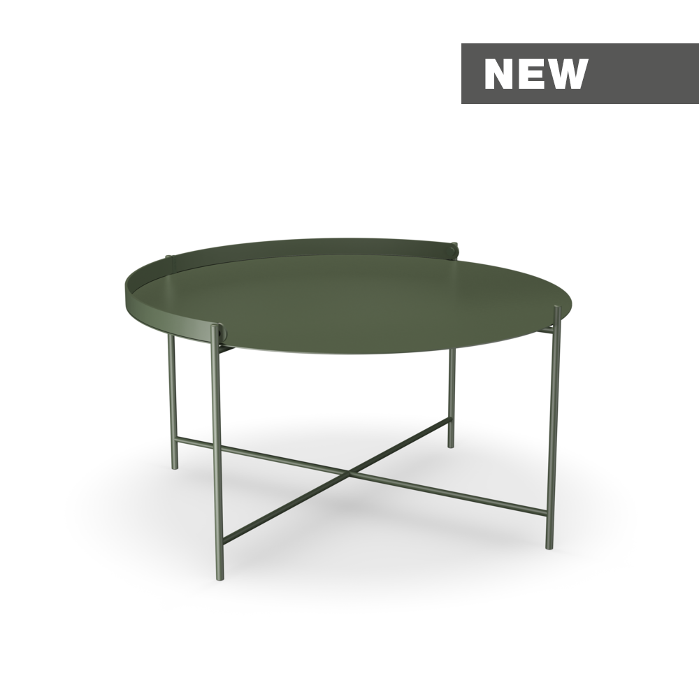 TRAY TABLE Ø76 // Olive green