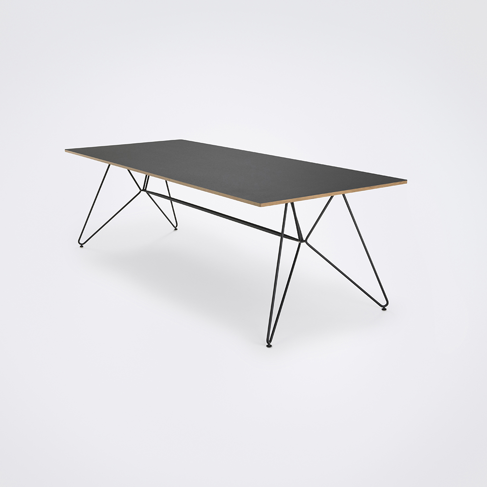 DINING TABLE 240CM // Black Linoleum