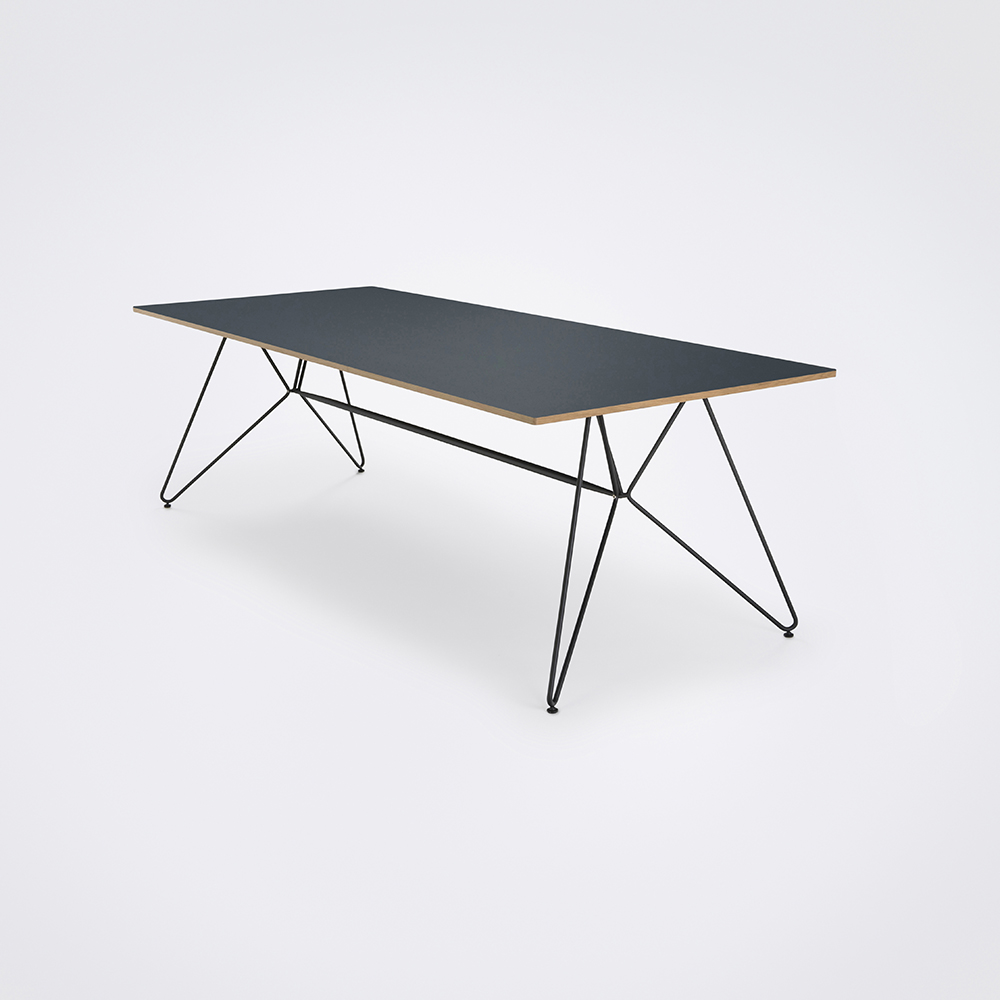 DINING TABLE 240CM // Smokey Blue Linoleum